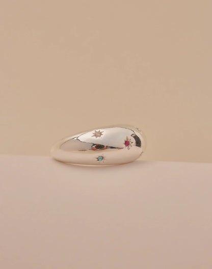 Anillo Selene - Crystal Ring | 24k Gold & Silver Plated