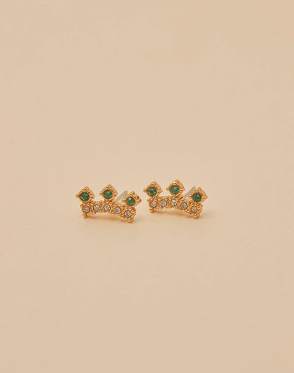 Crown Set of 2 Studs + Earcuff by Entrelazos