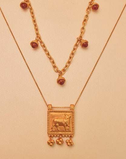 Vaca Sagrada Necklace Set by Entrelazos