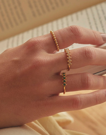 Set of 3 Rings Lugano by Entrelazos