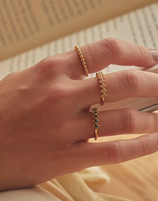 Set of 3 Rings Lugano by Entrelazos
