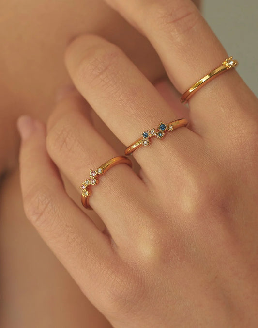 Monaco Ring Set by Entrelazos
