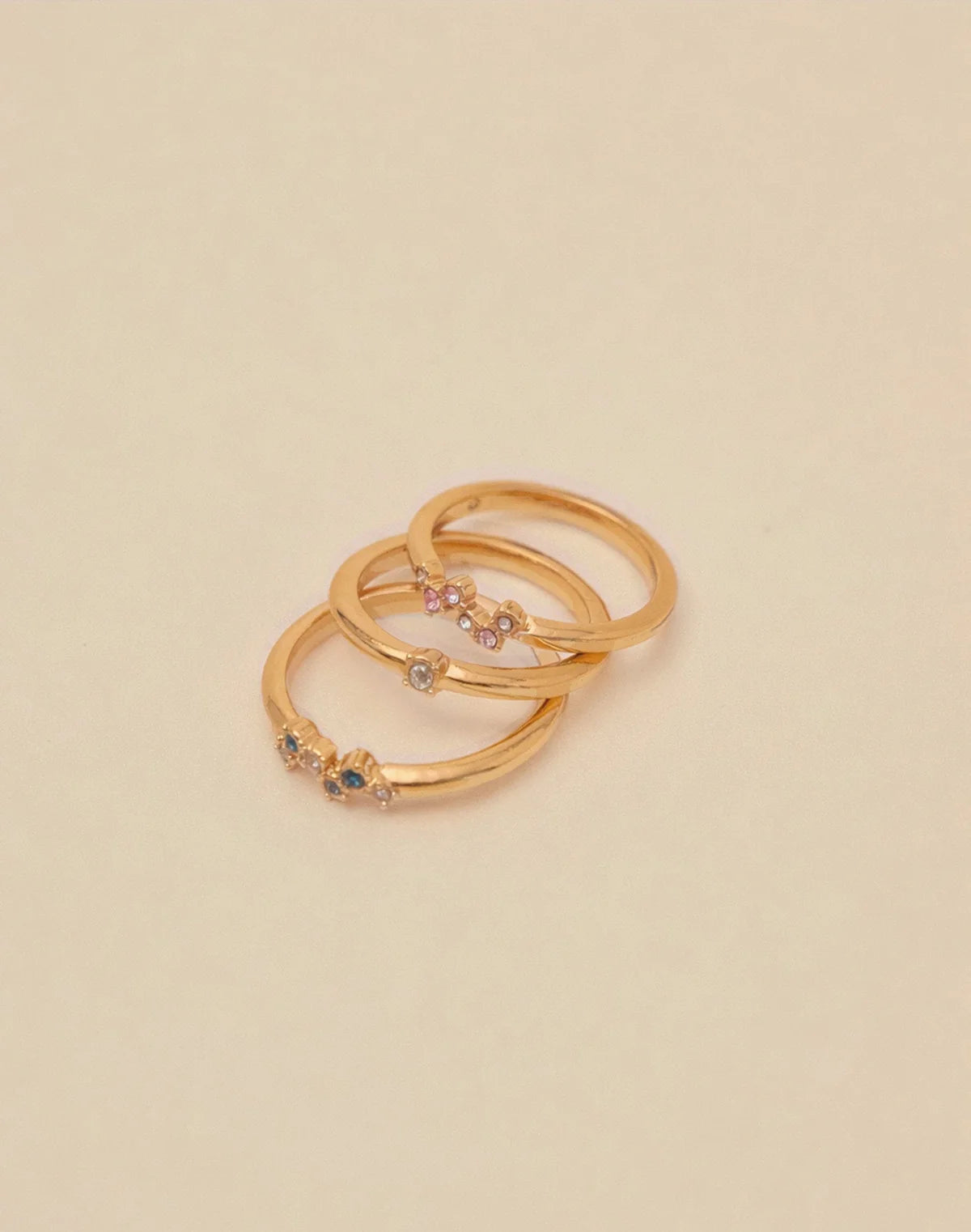 Monaco Ring Set by Entrelazos