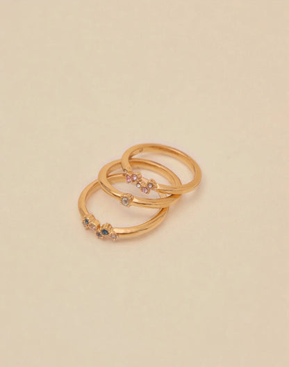 Monaco Ring Set by Entrelazos