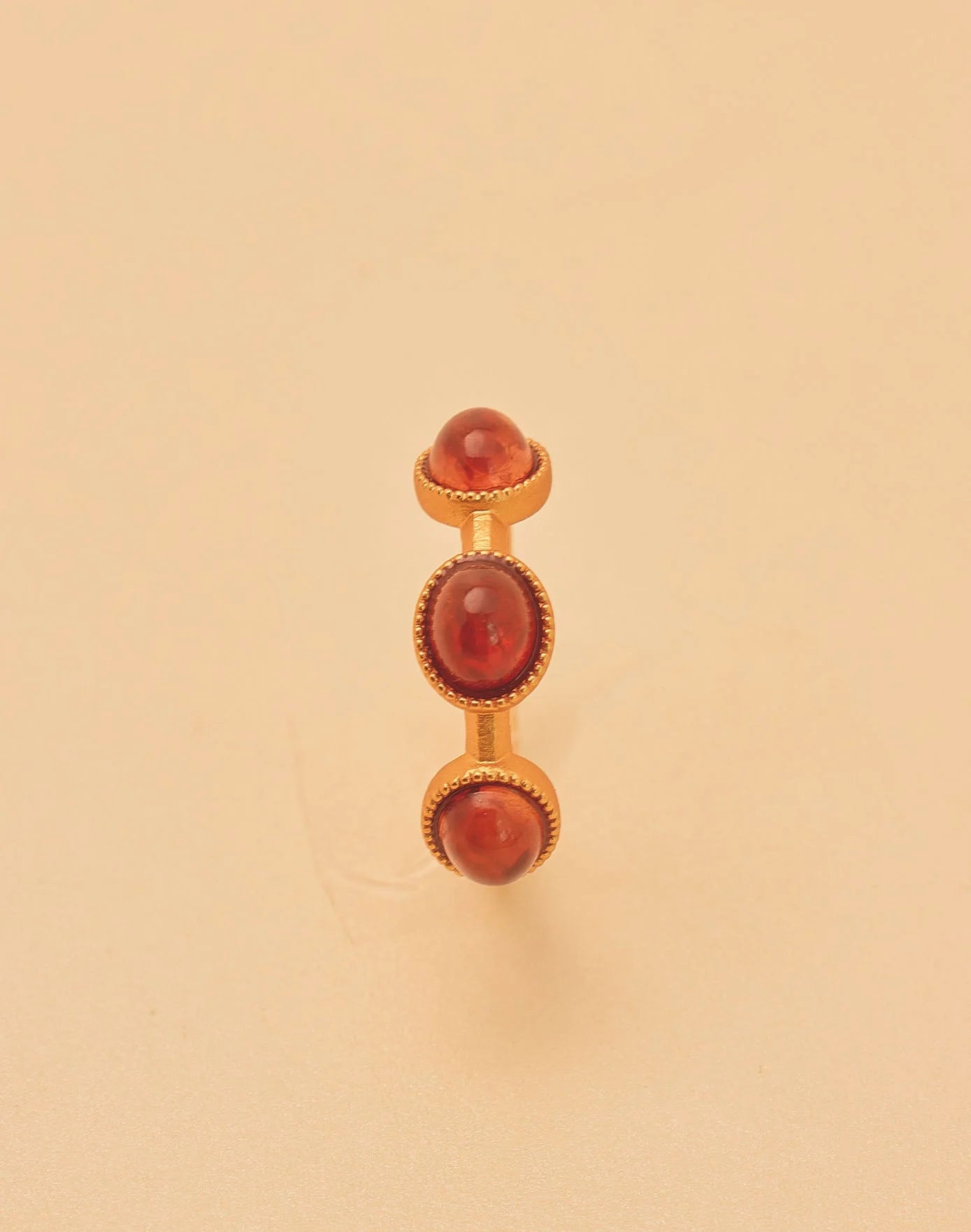 Nirvana Ring Set of 3 - Tiger, Cabochon & Dotted Ring Set by Entrelazos