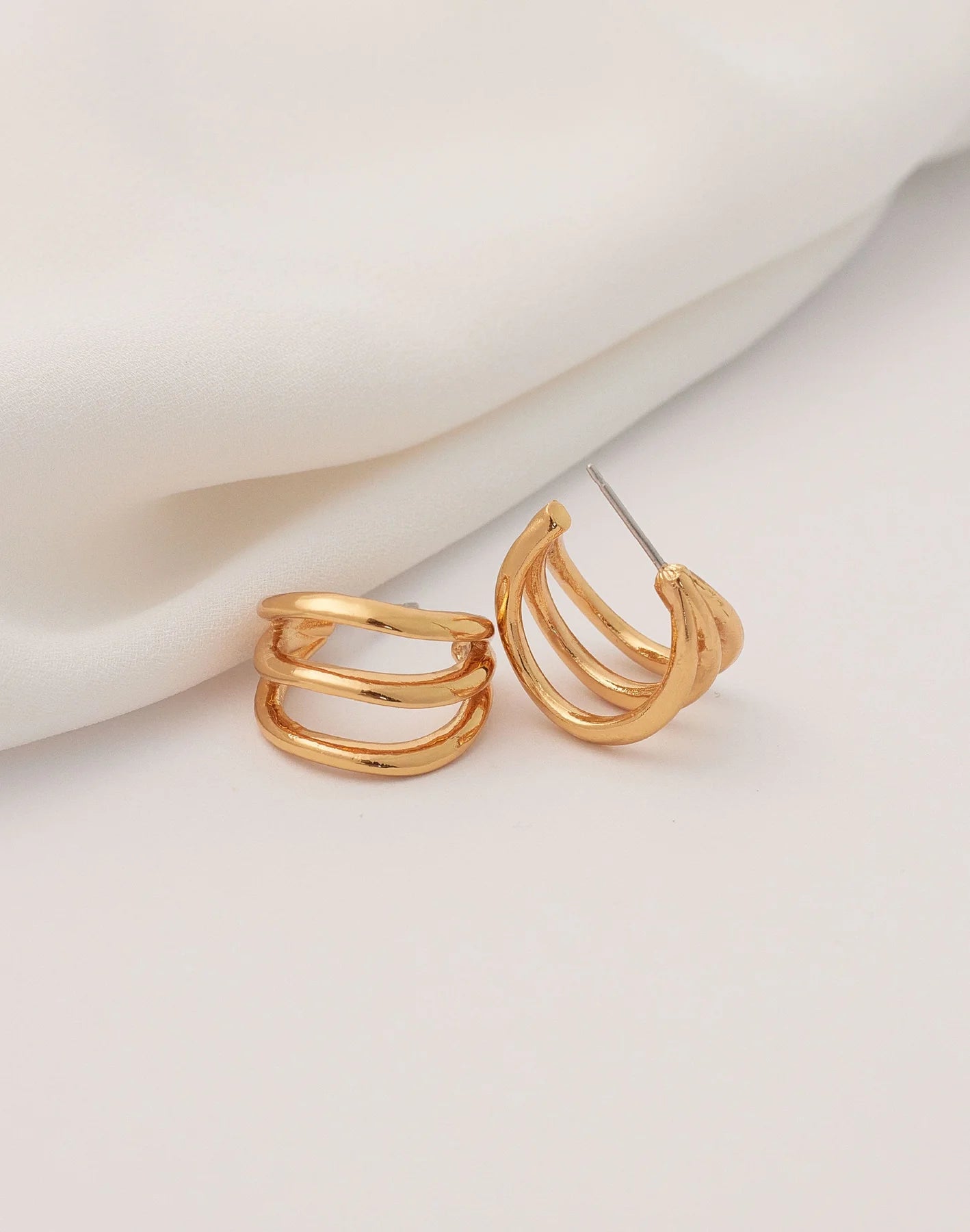 Girona Set of 3 Earrings by Entrelazos