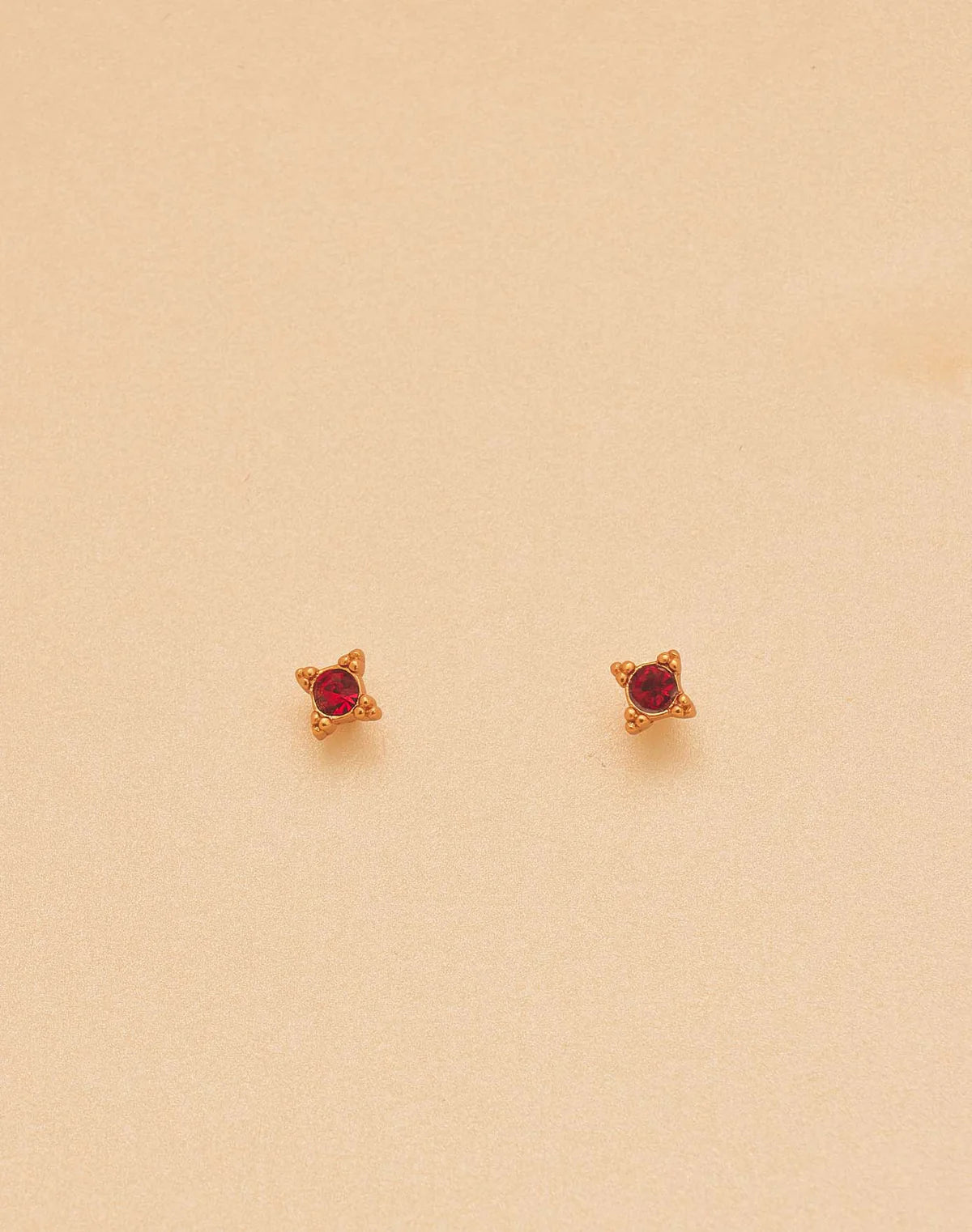 Lotus, Crystal & Hamsa Earring Set of 3 by Entrelazos