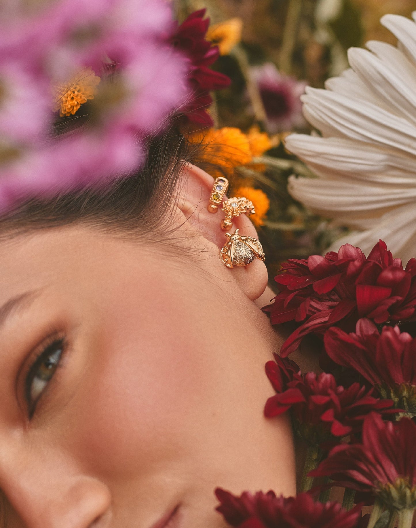 Entrelazos Naturaleza Earcuff Set – 3 Piece Ear Stack