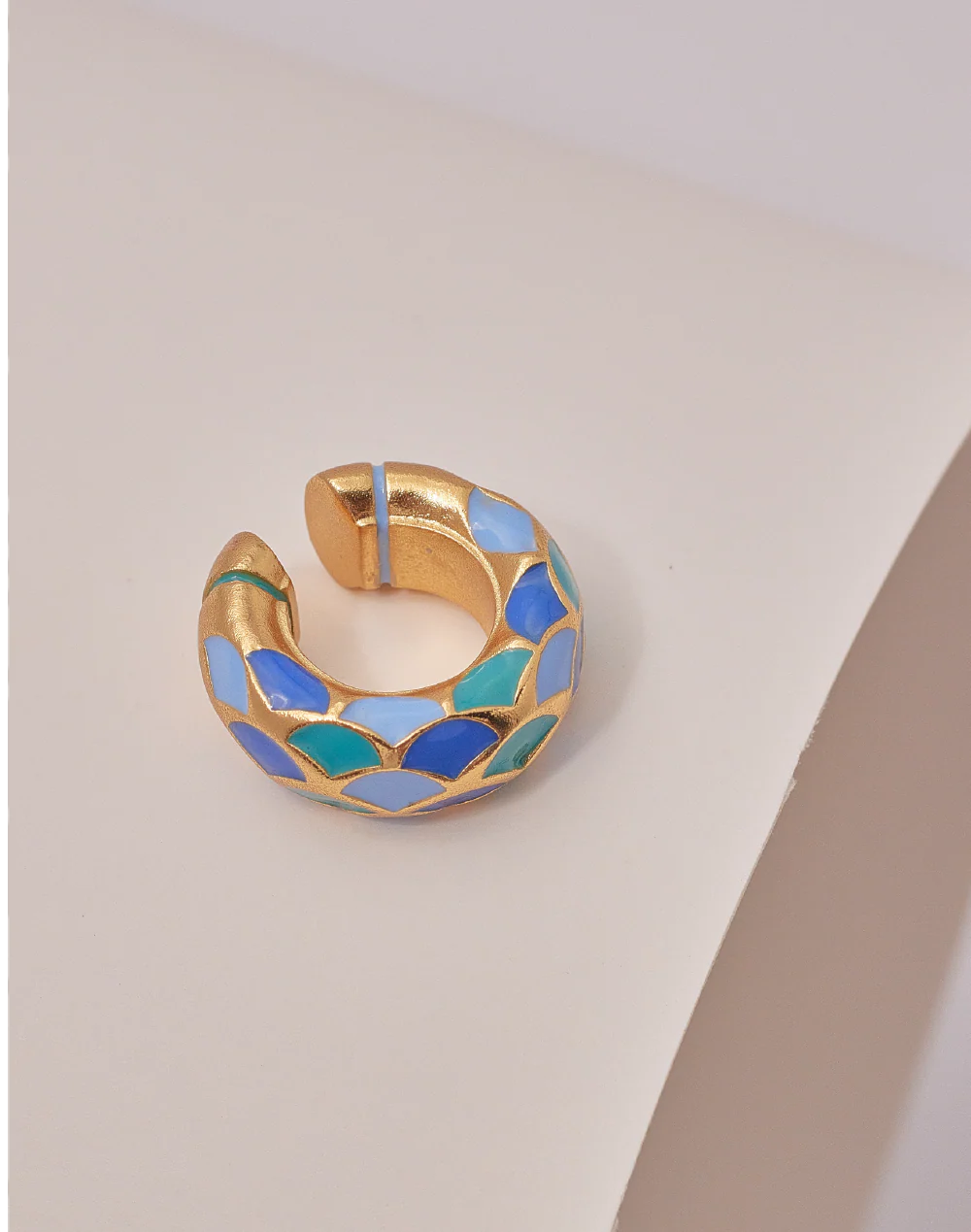 Entrelazos Sirena Earcuff Set - Ocean Stack Trio