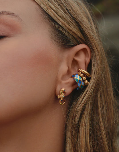 Entrelazos Sirena Earcuff Set - Ocean Stack Trio