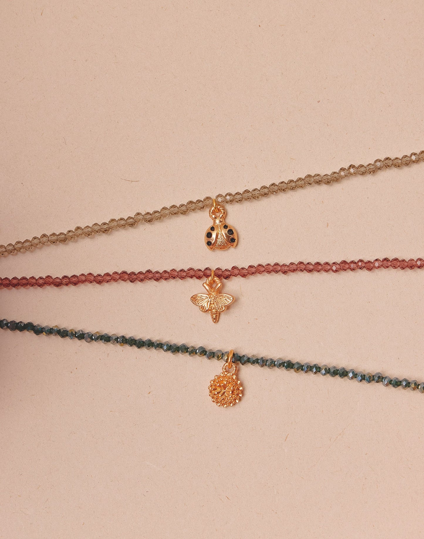 Entrelazos Insectos Bracelet Set - 3 Piece Charm Stack