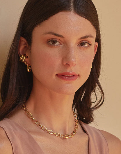 Entrelazos Bubble Stud Set - 4 Pair Gold Essentials