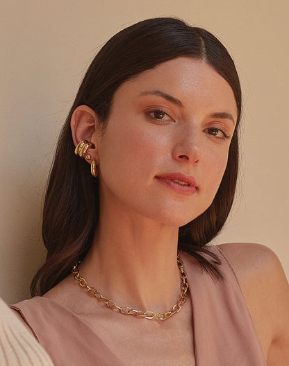 Entrelazos Bubble Stud Set - 4 Pair Gold Essentials
