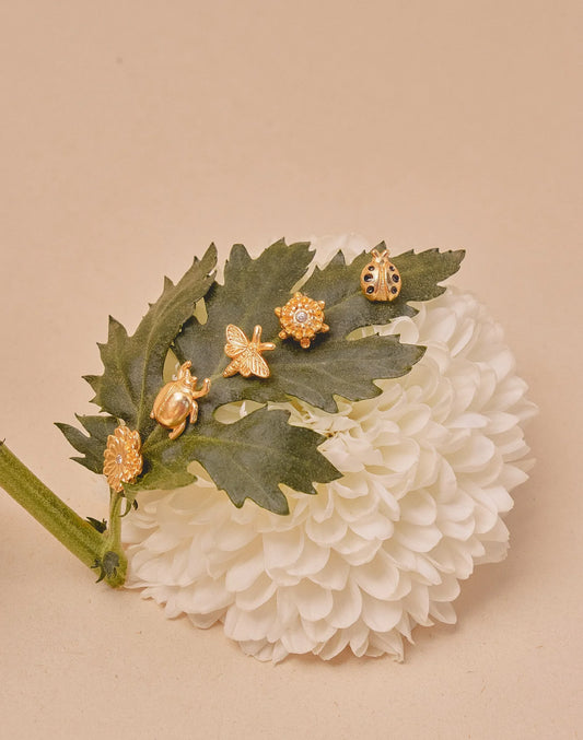 Flower Party Set of 5 Studs