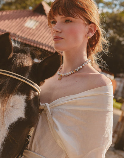 Vaquita del Valle Necklace and Studs Set