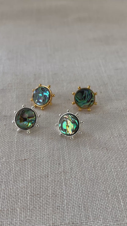 Abalone Shell Stud Earrings